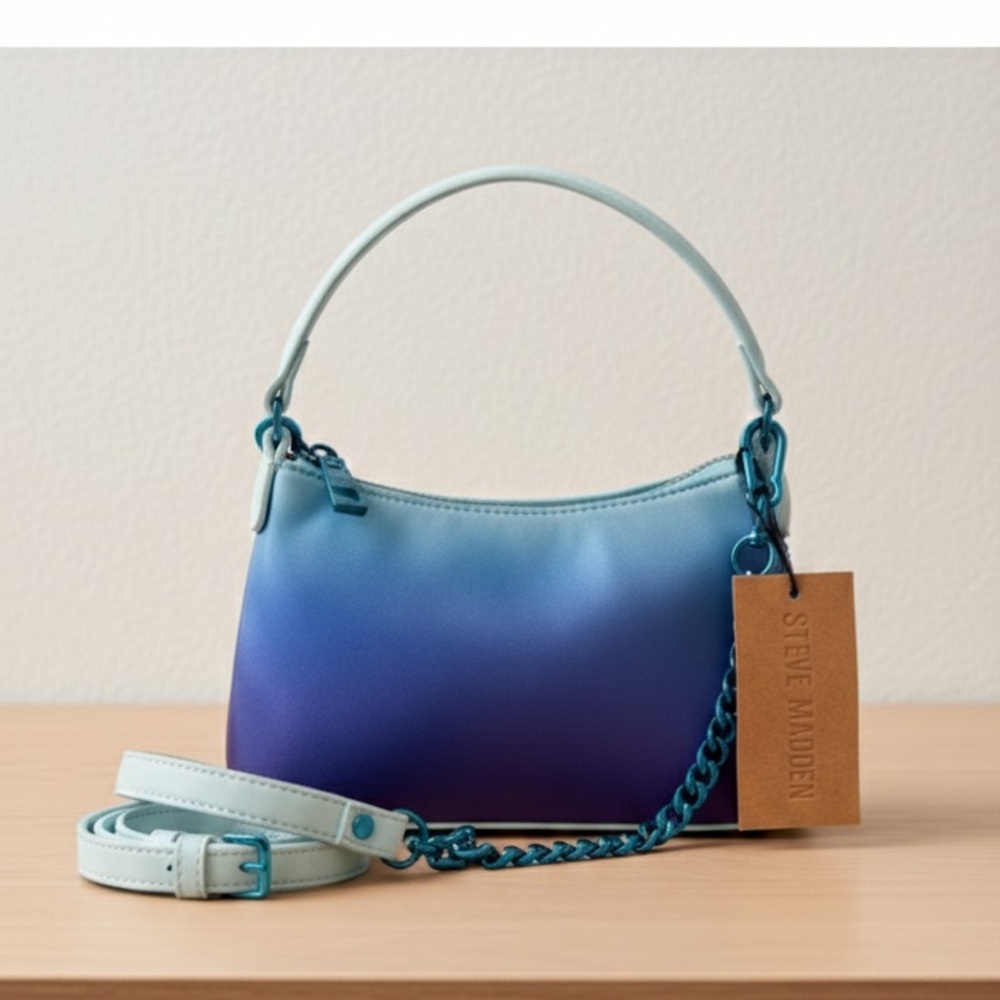 Steve Madden Ombre Purple and White Shoulder Bag - Picture 4 of 9